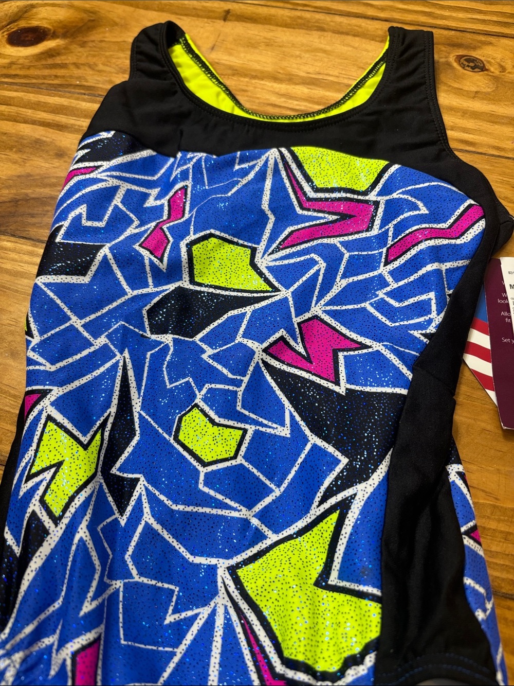 NWT Motionwear Petite Adult Gymnastics Leotard Style 1389 Color 900 - Picture 3 of 4